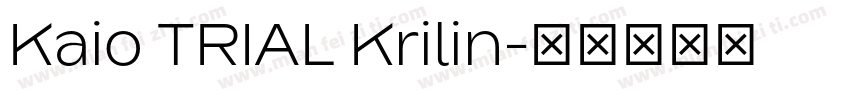 Kaio TRIAL Krilin字体转换